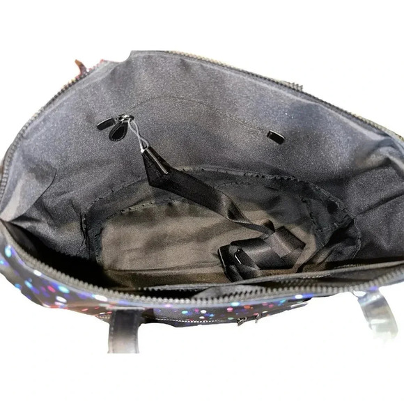 NWT Mondani New York Black Multicolored Weekender‎ Bag - Picture 3 of 6